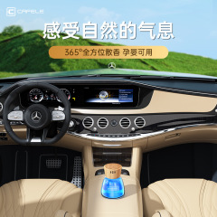 Car Walnut Aroma Diffuser Interior Deodorizer Aroma Magic Car Air Freshener Fragrance High-end Ornament Decor Lasting