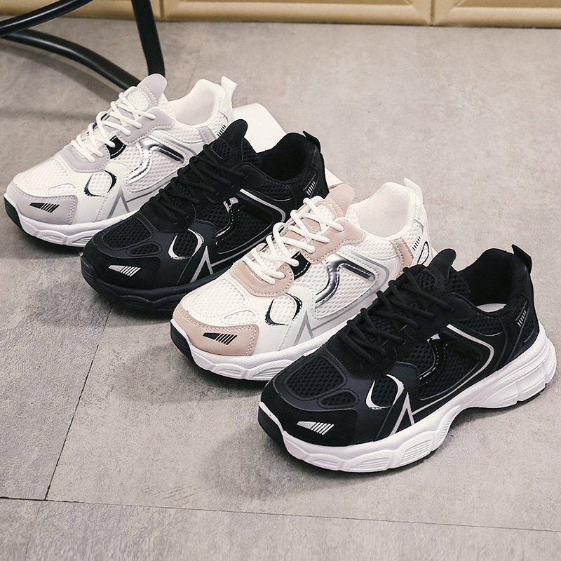 2025 zapatos de papá transfronterizos zapatos de mujer otoño e invierno nuevos zapatos para correr zapatos de hombre de gran tamaño zapatos casuales para estudiantes de moda al por mayor