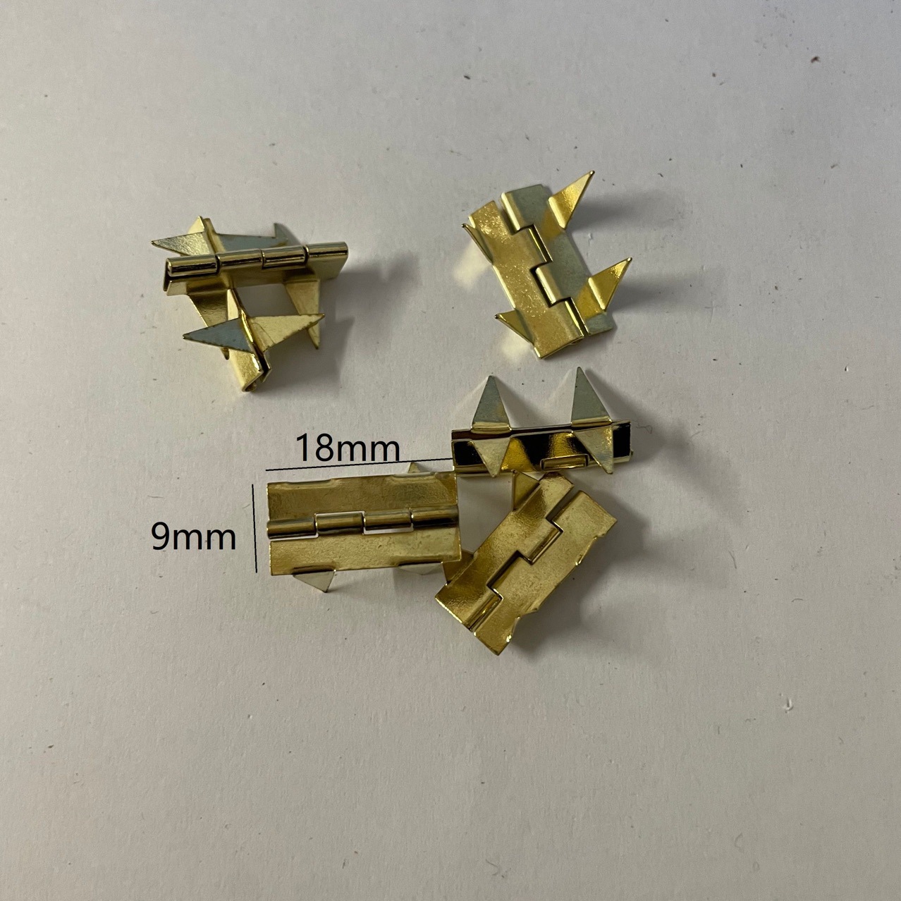 6分18毫米插脚有刺合页纸盒铁铰化妆盒弹片合页酒盒木盒高档 ?铁