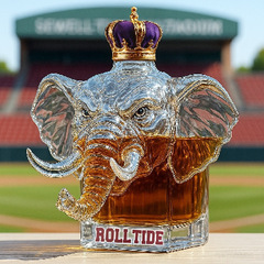 跨境新品摆件Longhorns Whiskey Bottle大象威士忌酒瓶红酒瓶