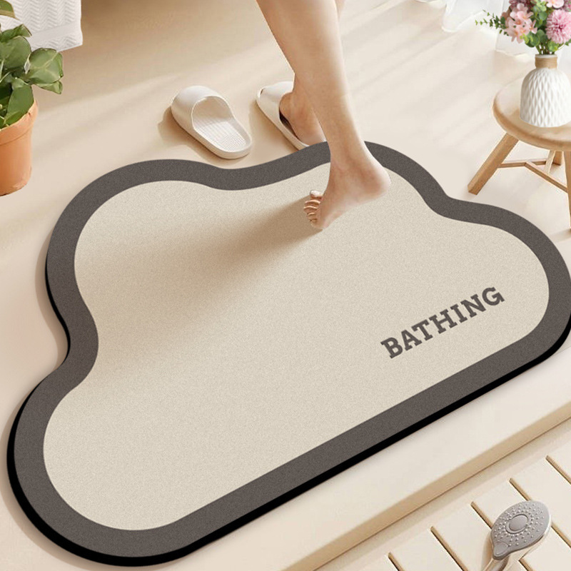 Cross-Border Supply of Nordic Bathroom Floor Mats, Absorbent Non-Slip Mats, Bathroom Door Mats, Bathroom Foot Mats, Quick-Drying Carpets