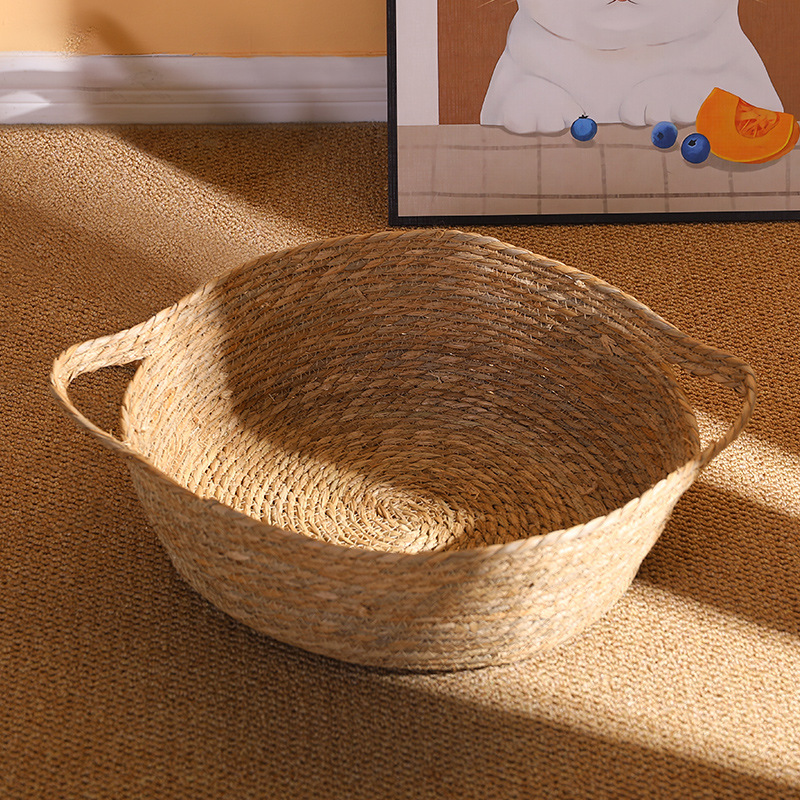 Verano estera de verano gato nido ratán verano perro perrera dibujos animados suministros para mascotas perro de peluche cama estera Cuatro Estaciones Universal