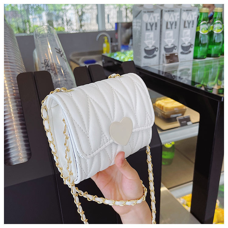 Bolso de mensajero de la cadena del estilo de chanel de la muchacha bebé lindo cambio de hombro de la manera bolso pequeño bolso de la princesa de los niños de moda