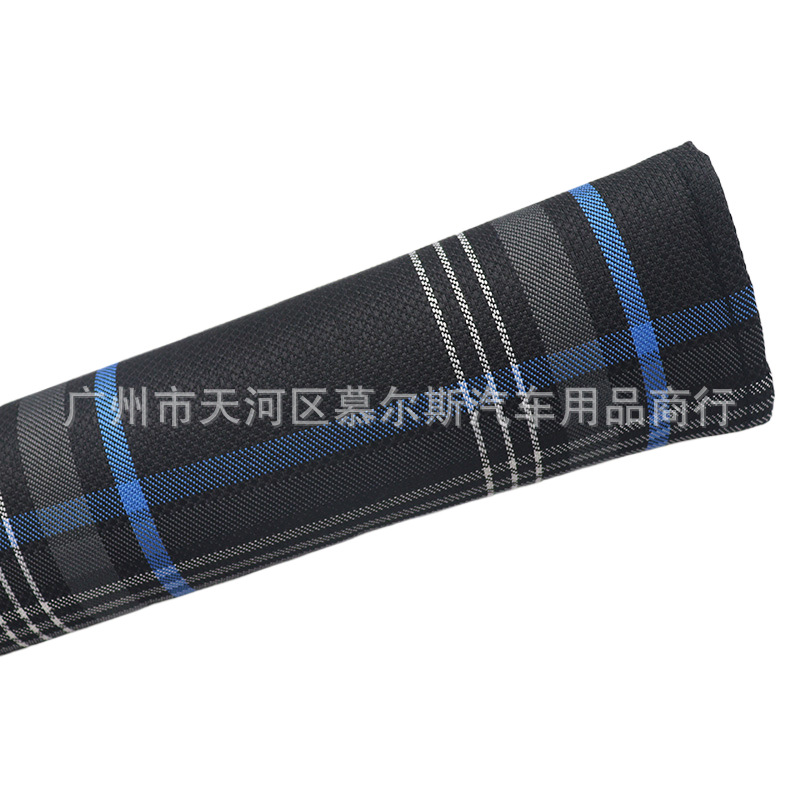 Car Seat Belt Shoulder Pads Car Plaid Shoulder Pads Pair Driving Shoulder Protectors Car Interior Accessories Set