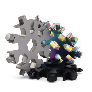Spot outdoor multi-function snow wrench hexagonal octagonal combination portable 19 in one mini screwdriver tool card