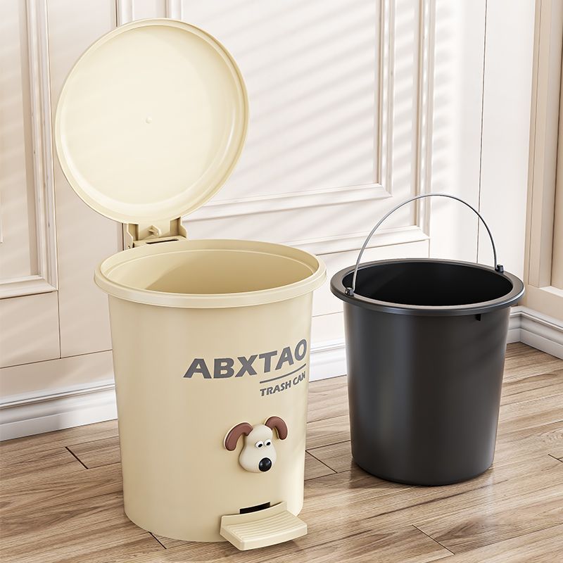 Basura con cubierta de pie para sala de estar, inodoro doméstico, cocina, inodoro de gran capacidad, inodoro de alto valor nominal