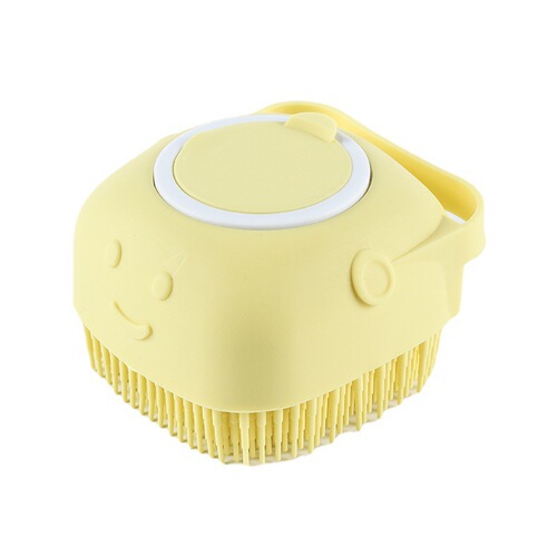 Pet Silicone Shower Brush, Can Hold Soap for Scrubbing and Massage, Soft Bristle Shower Gadget, Wholesale