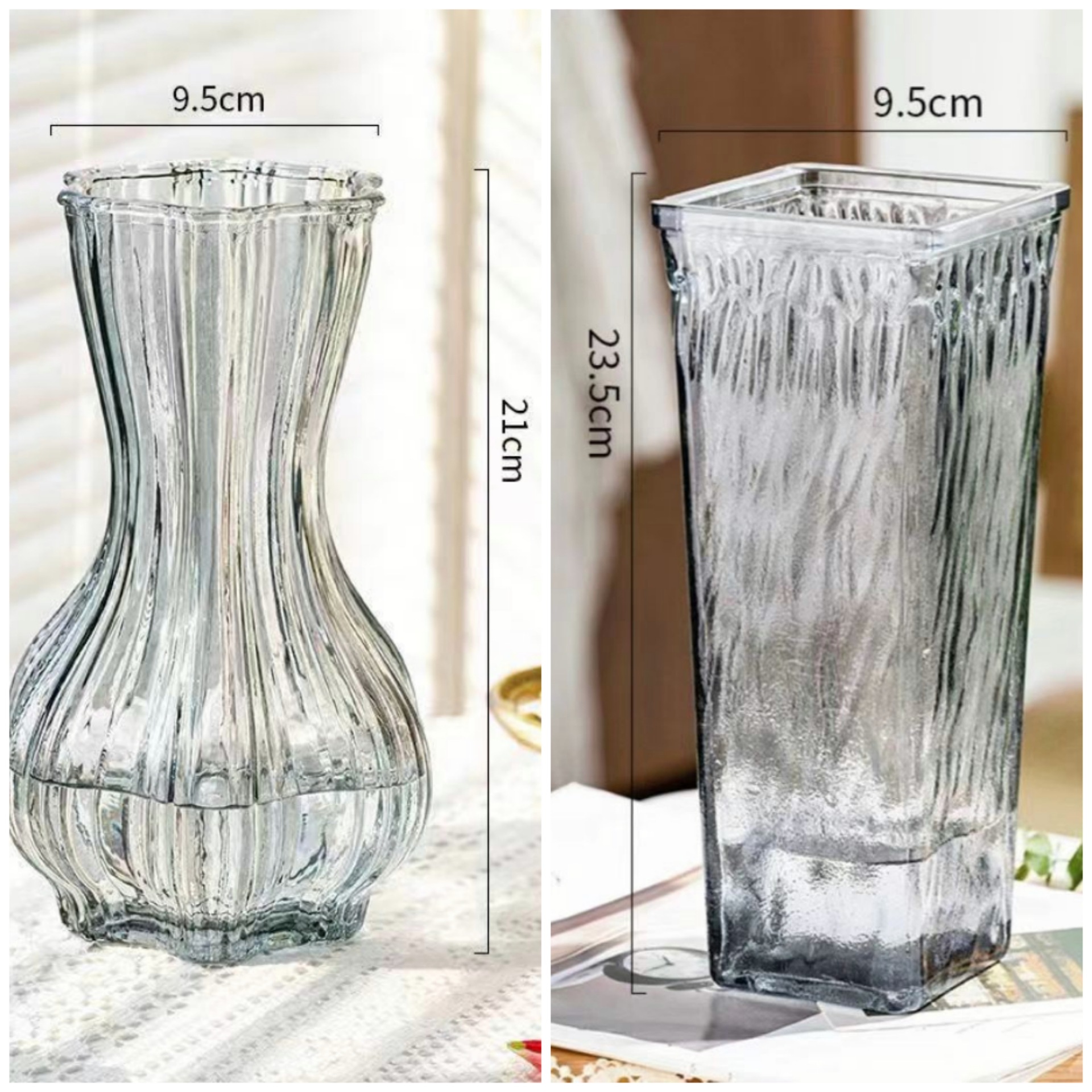 Jarrón creativo combinación árbol patrón vintage jarrón decoración ins viento neto rojo moderno simple jarrón de vidrio al por mayor