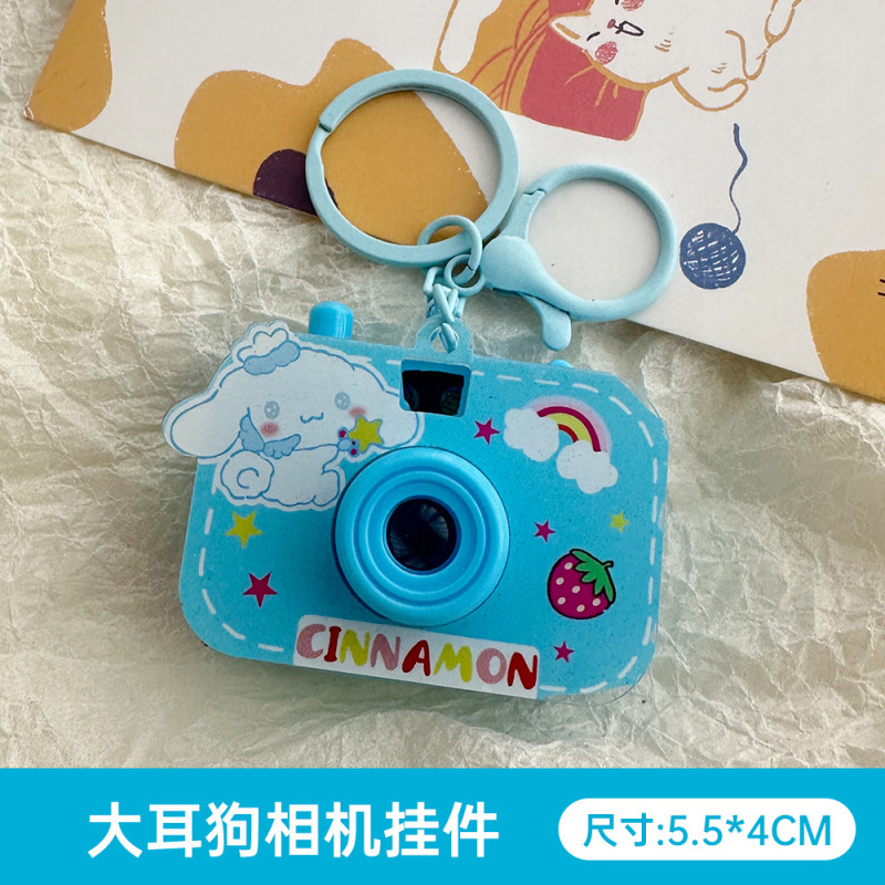 かわいい漫画のカメラキーホルダーペンダント学生ミニポータブルバッグ小さなアクセサリークリエイティブ発光カップルペンダント|undefined