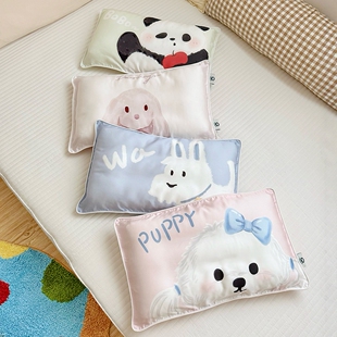 ♪ Class B 60 Lenzing Lyocell Tencel Kidsren's Pillowcase Summer Cool Baby Small Pillowcase Double-Layer Gauze Single Pillow