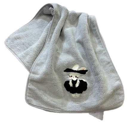 coral cartoon cute dry towel for home use for face washing