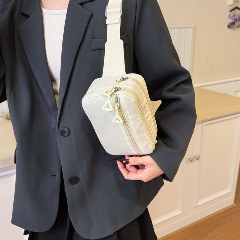 Coreano simple color sólido bolso de pecho para niños y niñas deportes ociosos bolso de mochila infantil 2026 bolso de cintura infantil transfronterizo