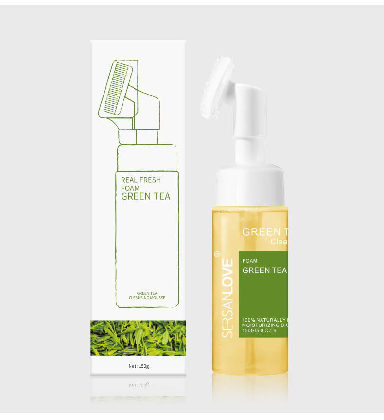 Amino Acid SERSANLOVE Cleansing foam Facial Cleanser Moisturizing, Rejuvenating, Makeup Removing Mousse Bubble_voghion.com