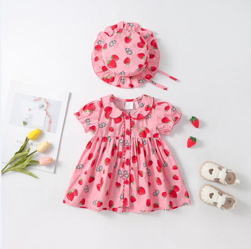  Summer Full Moon Baby Cross-border Instagram Children's Dress for Newborns and Infants