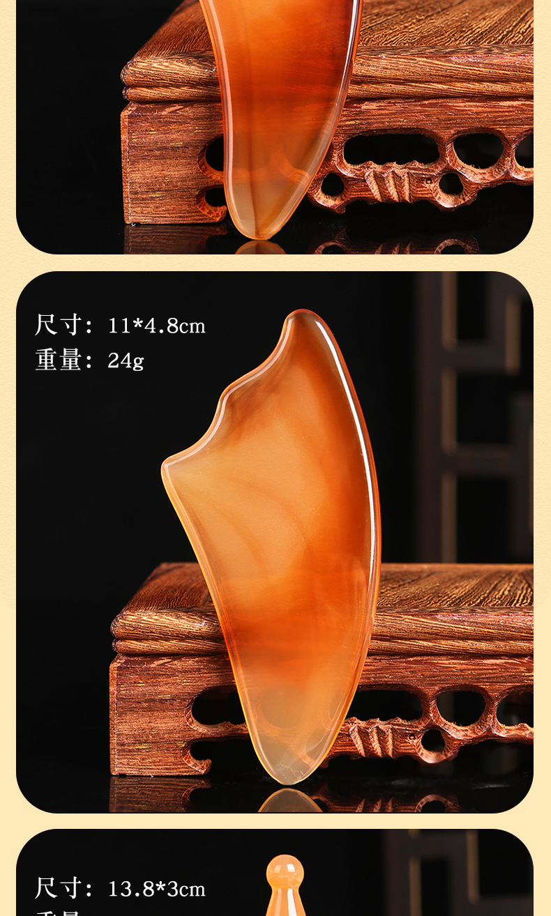 Gua Sha Massage Board Set with Facial Acupoint Wand Heart Shaped Scraping Tool for Face Eye Body Care 40g quality and texture