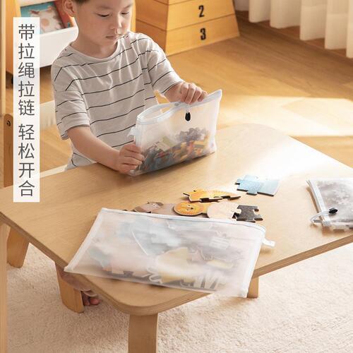 Office mesh file bag A4 transparent nylon breathable data bag transparent pencil bag file folder miscellaneous storage bag