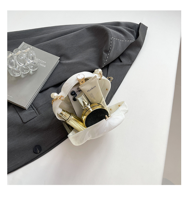 Elegante Blumen Acryl Handtasche Für Damen Einzigartige Box Tasche_voghion.com