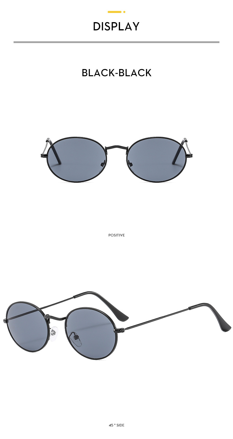 13g Weight Full Frame Glasses Structure Sunglasses Classification PC, UV400 Protection Lens Material Oval Frame Glasses Style Outdoor, Travel Occasion Solid Color Pattern Unisex Gender Streetwear Style Streetwear Solid Color PC UV400 Protection Oval Frame Full Frame Men's Sunglasses 11