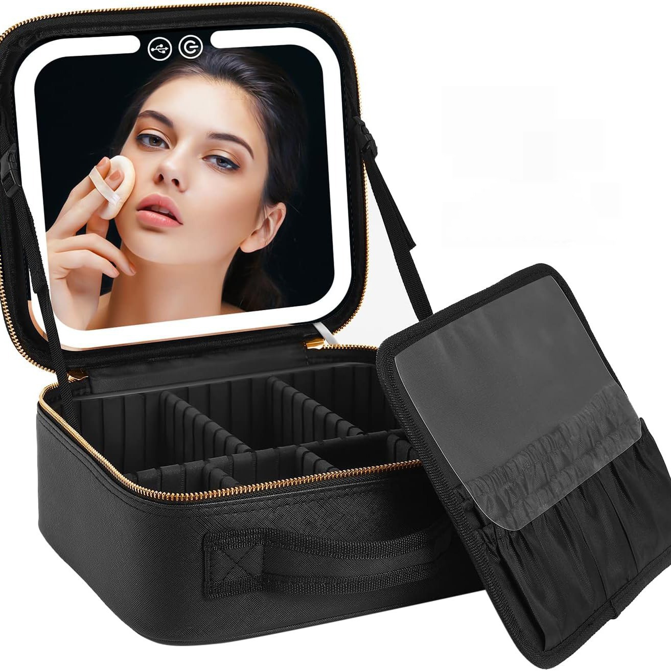 cosmetic bag with light