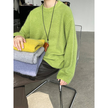 滔川    软糯奶fufu的毛衣 韩系圆领秋冬新款兔毛上衣MB832