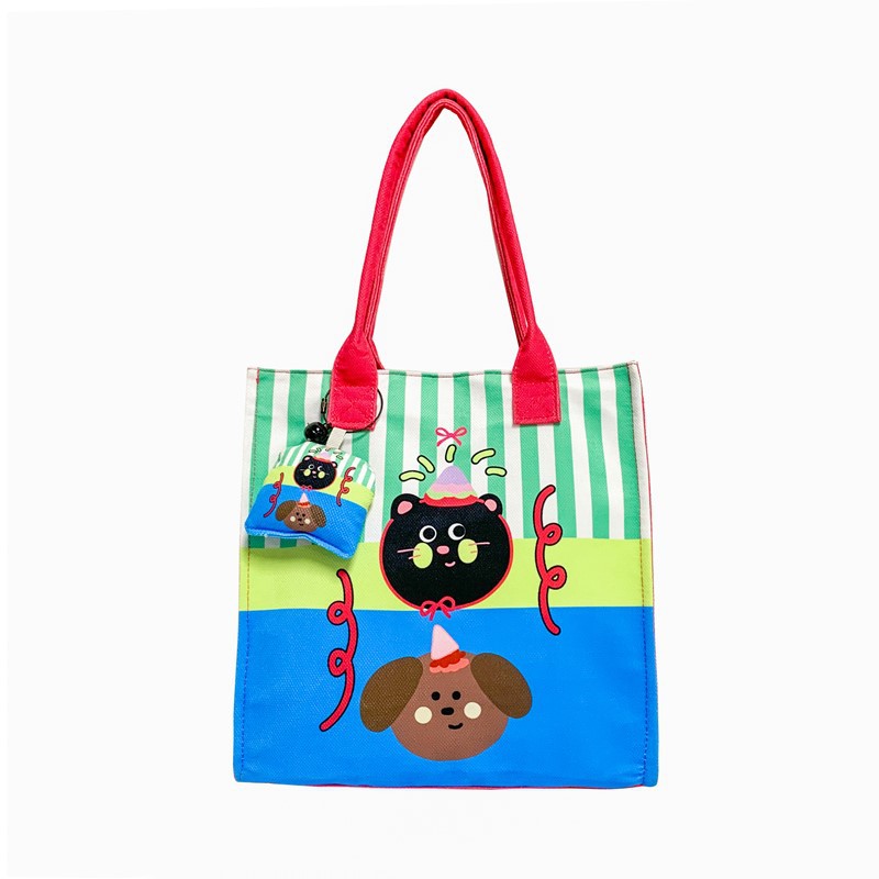 Caricatura de niños y niñas, bolsos de hombro de gran capacidad, bolsos de nicho de diseño, bolsos de mano nuevos lindos para niñas