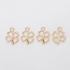 DIY retro alloy jewelry accessories multi -color optional four -leaf grass pendant Zakka manufacturers direct sales 973