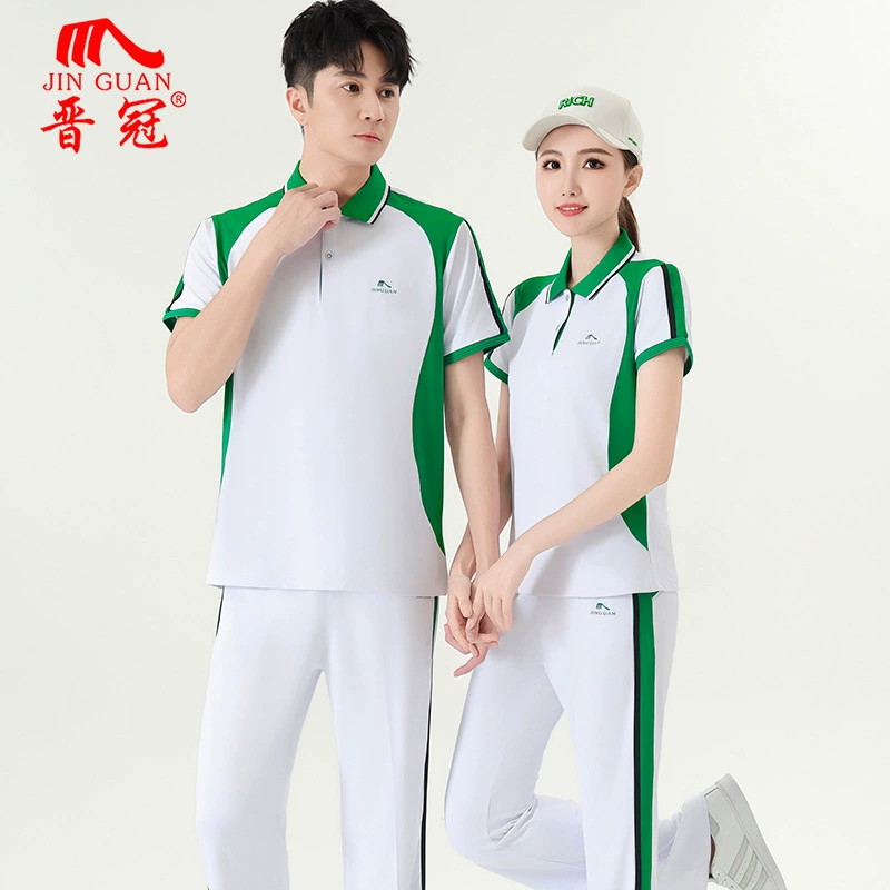 夏晋冠 夏季运动服 для мужчин и женщин для зала, с коротким рукавом
