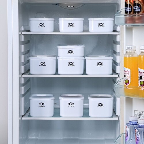 Plastic refrigerator fruit crisper, microwave lunch box, rectangular refrigerator storage box, small lunch box with lid