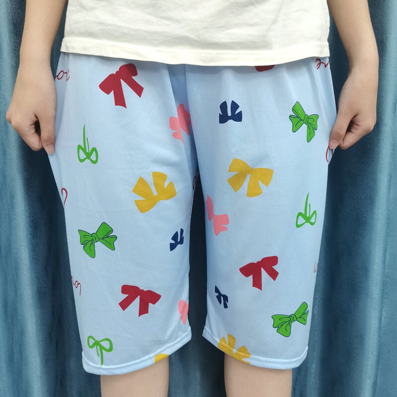 Cartoon Pajama Pants Women's Imitation Cotton Summer Capri Pants New Style Home Pants Can Wear Air Conditioning Pants Korean Style Casual Pants Cartoon Pajama Pants Women's Imitation Cotton Summer Capri Pants New Style Home Pants Can Wear Air Conditioning Pants Korean Style Casual Pants