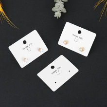 韩式耳环卡纸耳钉卡片饰品卡纸耳环卡片厂家现货