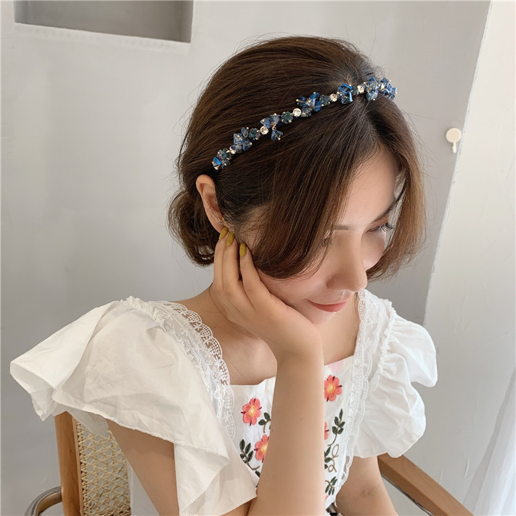 Luxurious Geometric Artificial Crystal Hair Band display picture 1