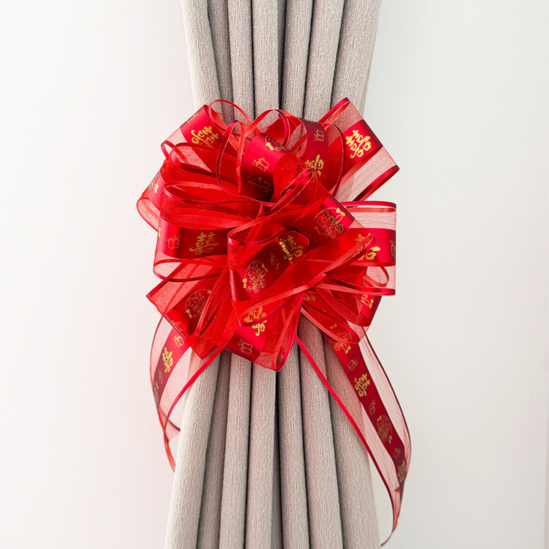 Heji festivo boda romántica decoración del coche boda decoración del coche arco coche tire flor cinta boda Boda boda suministros de la boda