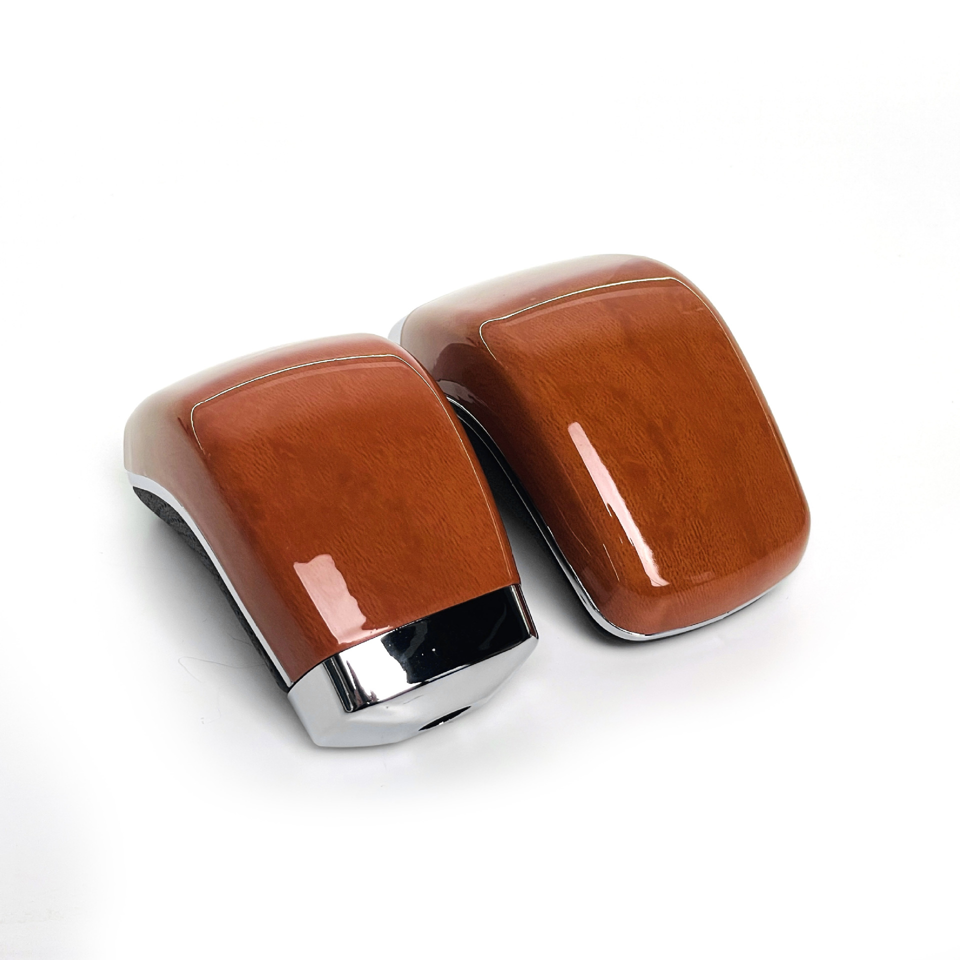 Adaptable al modelo 05-09 Toyota Laorizhi cambio de engranaje automático mango cubierta de decoración de fibra de carbono madera multicolor transfronterizo image 8
