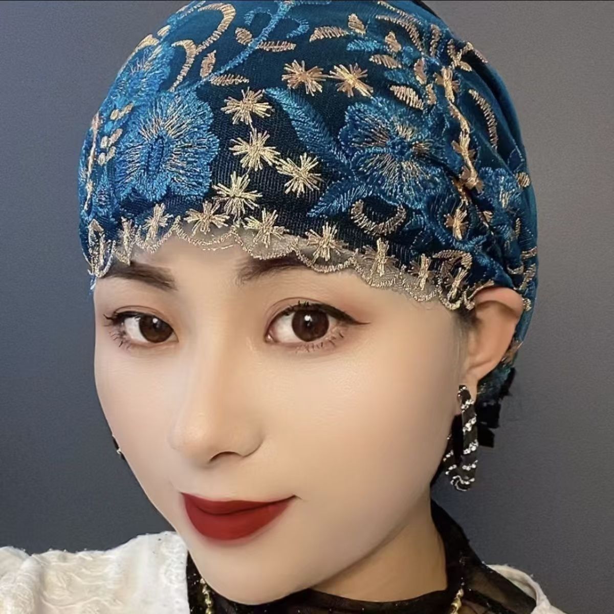 Verano bordado flores gorra gor