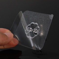 Small hook bathroom kitchen toilet hole-free invisible strong transparent adhesive hook glue street stall bulk wholesale