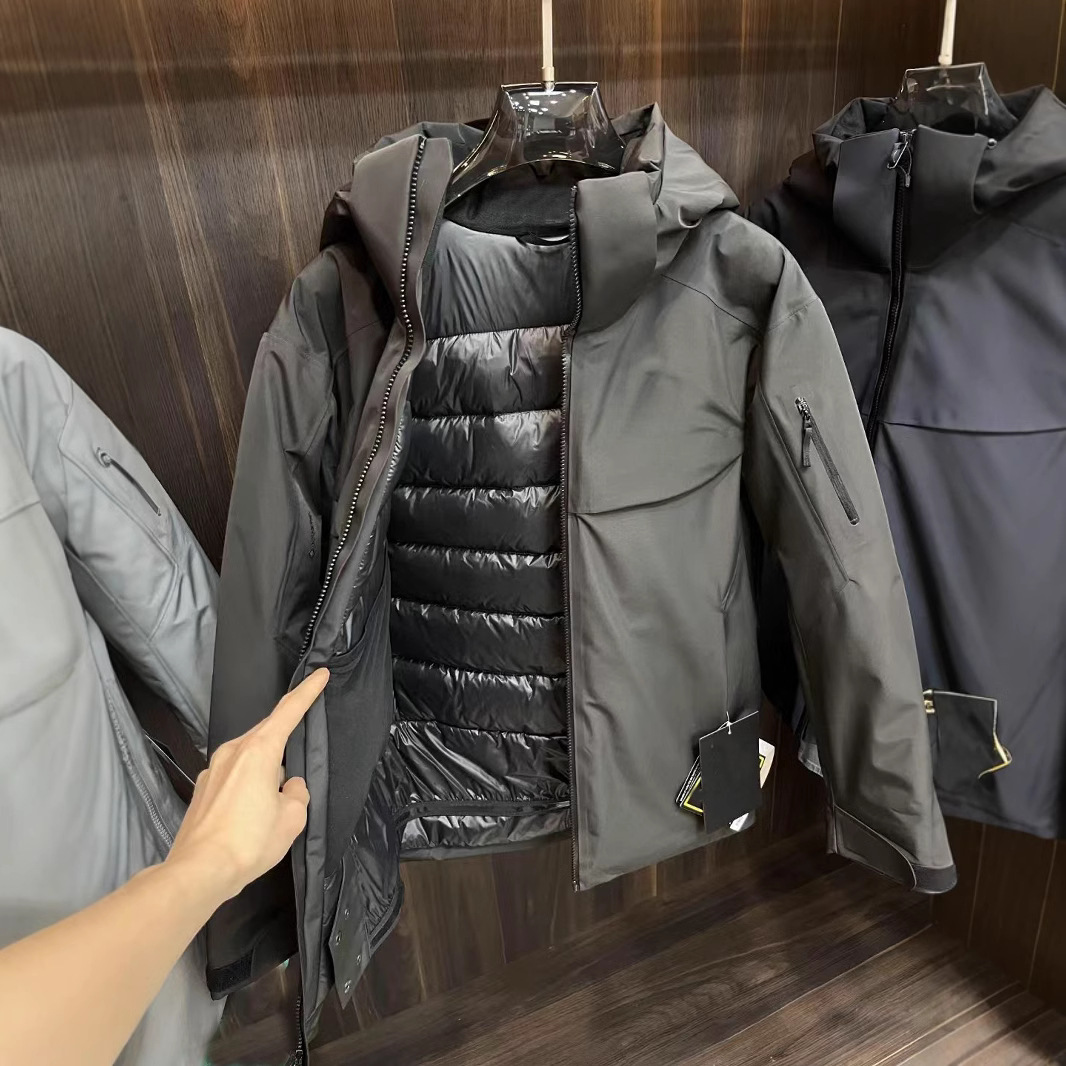 Bird's Home Food Mcai Waterproof Warm Removable Hat Ski Down Jacket Men's Outdoor Jacket Down Jacket