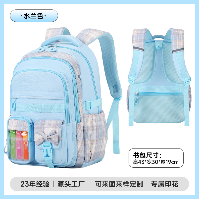 Mochila escolar transfronteriza encantadora para estudiantes de comercio exterior, mochila de tela suave, mochila de niñas de gran capacidad.