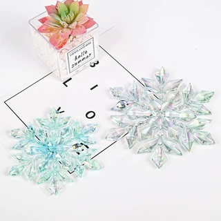 工厂定制透明亚克力雪花片圣诞树装饰挂件节日氛围感客厅布置