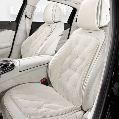 Car seat cushion winter Universal seat cover - ivory-white-split-two-seats-34constant-temperaturespace-velvet-80-velvet-content600-fluffiness-universal