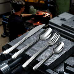 メーカー直販304ステンレス食器優雅シリーズ家庭用レストランステーキナイフフォークスプーンデザートスプーン
