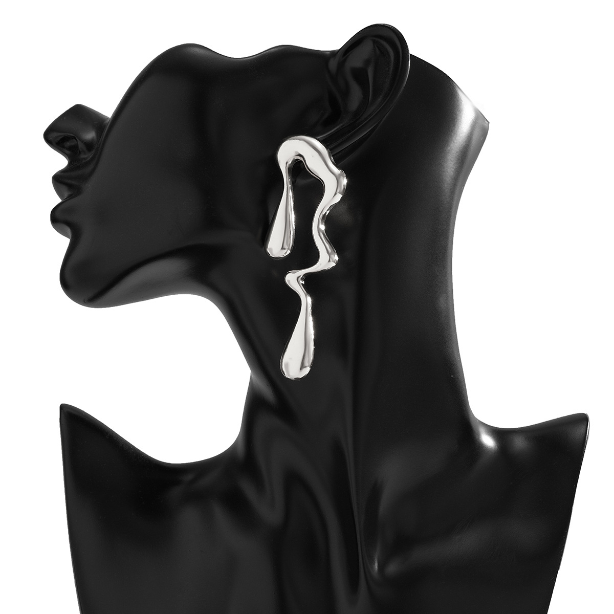 Boucles d'oreilles géométriques pour femmes et filles, grande mode, goutte d'eau irrégulière, minimalisme, boucles d'oreilles modernes en métal, boucles d'oreilles hypoallergéniques, bijoux tendance, cadeaux_voghion.com