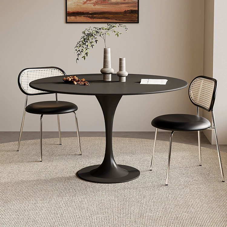 Круглый обеденный стол для дома, небольшой квартиры, ресторана, кофейни, круглый стол для магазина молочного чая, стол для переговоров и набор стульев