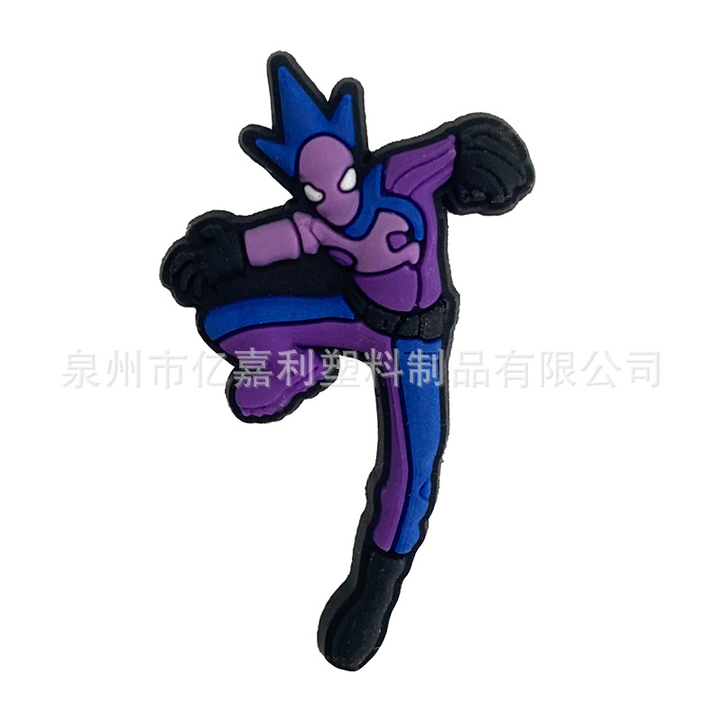 Superhéroe Spider-Man serie Anime agujero zapatos accesorios de jardín zapato flor accesorios de DIY Flor de zapato extraíble