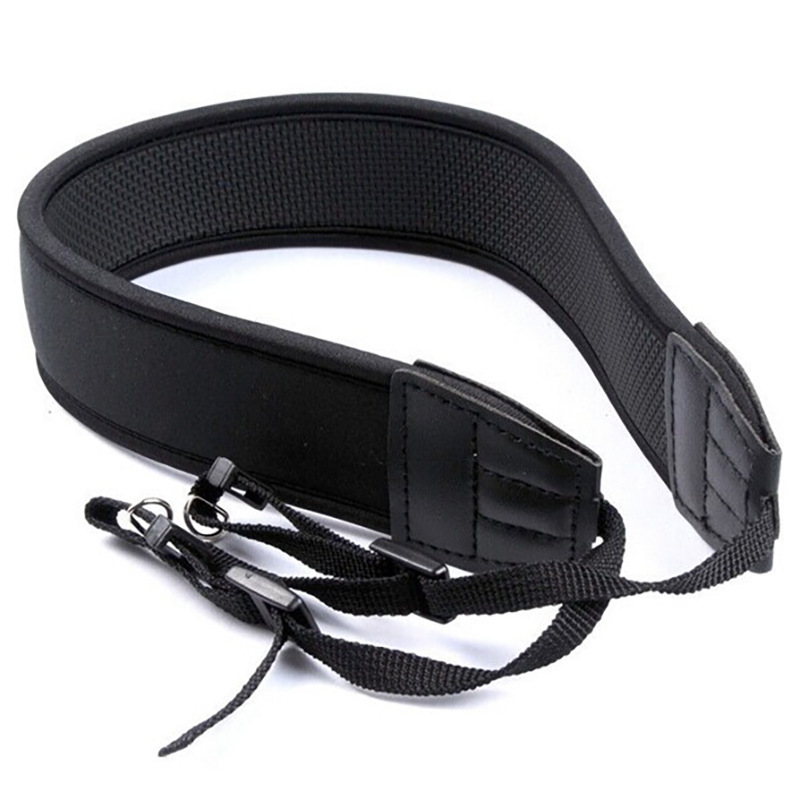 Widened thickened neck-mounted SLR digital photography strap universal non-word high elastic shock-absorbing camera strap