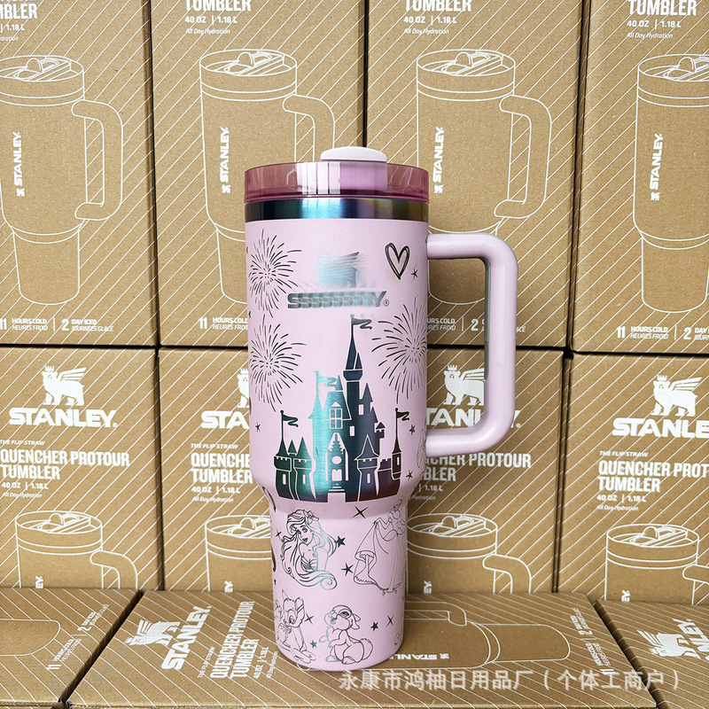 マーメイドキャッスルハンドル魔法瓶カップクリエイティブアイスバーカップビッグベリーカップスタンレーエンジェル40オンスカービッグマック|undefined