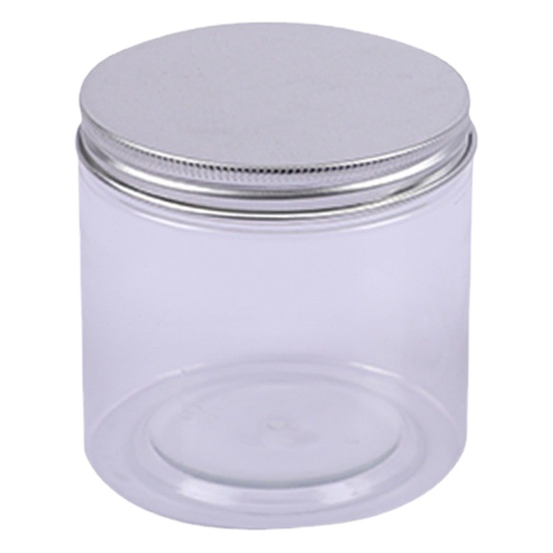 Tarro de plástico transparente caja de plástico tarro de té para mascotas botella de plástico alimentos sellados tarro galleta caramelo snack jar