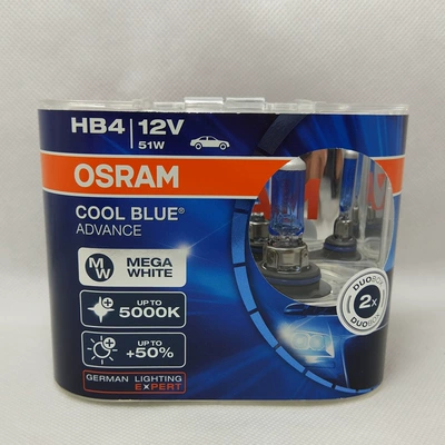 Osram H1H3H4H7H11H9HB3HB4 CBA: Ön faralar - hb49006-12v-51w-5000k