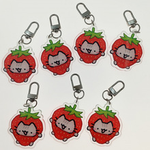 I 65958 Maltese Acrylic Keychain �R����˹耳׿ۿ羳���u