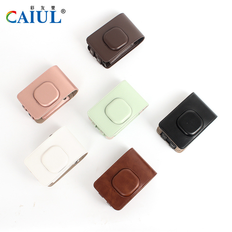 CAIUL Polaroid mini liplay camera bag retro PU leather bag artistic fresh shoulder bag protective cover