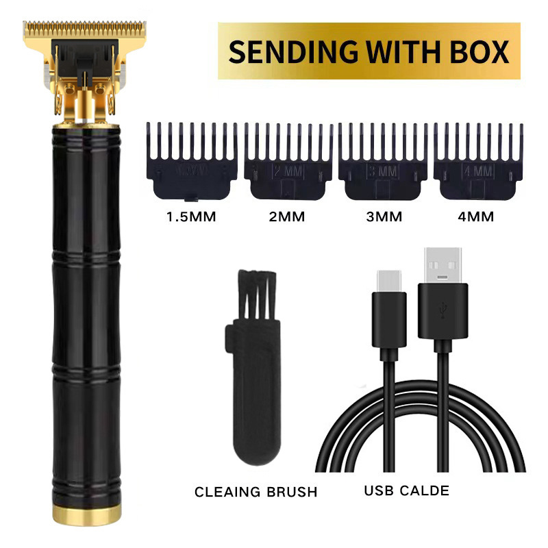 Cortadora de pelo profesional para peluqueros, recortadora universal para desbaste, recorte y afeitado, recargable para adultos.